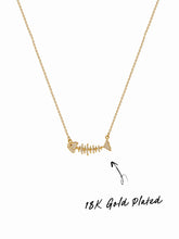 18K GOLD PLATED STAINLESS STEEL FISH NECKLACE