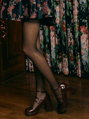 Chunky Heeled Mary Jane Shoes