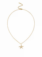18K GOLD PLATED STAINLESS STEEL STARFISH NECKLACE