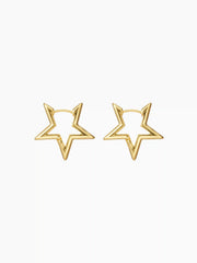 STAR HOOP EARRINGS