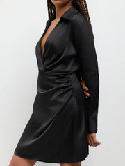 Dirty Martini Long Sleeve Shirt Mini Dress