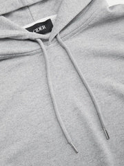 Hooded Drawstring Pleated Sweatshirt Mini Dress