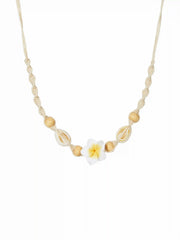 FLORAL & BEADED NECKLACE