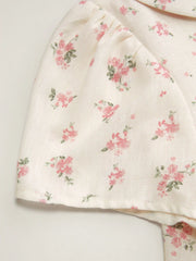 Floral Peter Pan Collar Short Sleeve Blouse