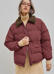 Teddy Collared Puffer Jacket