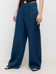 Mid Rise Straight Leg Trousers