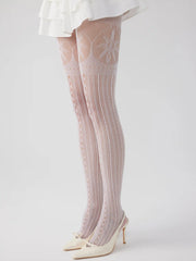 STRIPED LACE TIGHTS