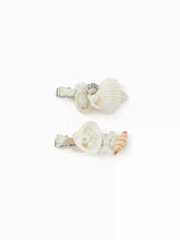 2PCS SHELL & FAUX PEARL HAIR CLIP SET