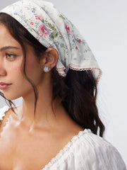 FLORAL SQUARE HEADSCARF