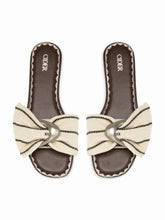BUCKLE SQUARE TOE SLIPPERS