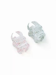 2PCS FLORAL HAIR CLAW SET
