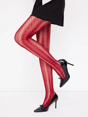 BOWKNOT PATTERN HOLLOW OUT TIGHTS