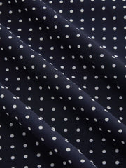 Chiffon Sweetheart Bowknot Polka Dot A-line Mini Dress Curve & Plus