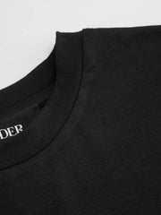 Round Neckline Rabbit & Duck Graphic Crop Tee