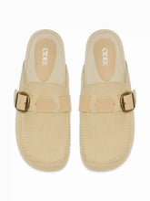 BUCKLE DECOR MULE FLATS