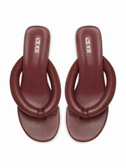 FLIP-FLOP HEELED SANDALS