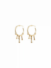 LIQUID METAL HOOP EARRINGS
