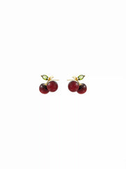 CHERRY STUD EARRINGS