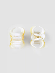 2PCS FLORAL HAIR CLAWS
