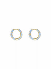 FLOWER HOOP EARRINGS