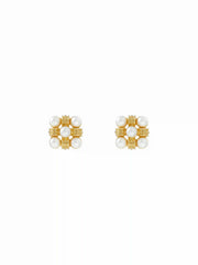 FAUX PEARL STUD EARRINGS