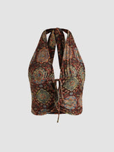 Boho Paisley Halter Tank Top