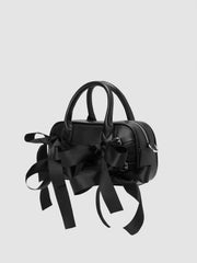 BOWKNOT FAUX LEATHER HANDBAG & CROSSBODY BAG