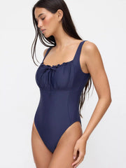 Shaping High Stretch Ruched One Piece Swimsuit