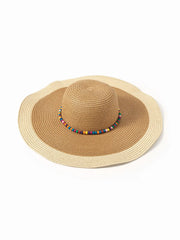 COLORFUL BEADED WOVEN HAT