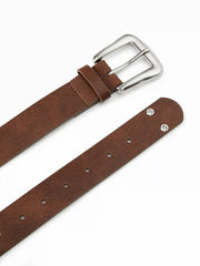 EYELET EMBELLISHED BUCKLE BELT