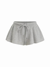 BROOKLYN Cotton-blend U-neckline Graphic Tank Top & Low Rise Knotted Wide Leg Shorts