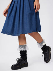 Solid Lace Leg Warmer