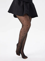 BOWKNOT & HEART TIGHTS CURVE & PLUS