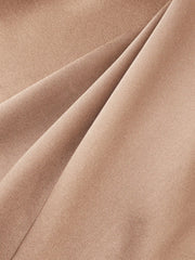 Satin Drawstring Split Midi Skirt