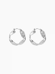 TWISTED HOOP EARRINGS
