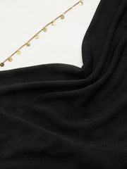 Cowl Neck Backless Chain Ruched Detail Cami Mini Dress