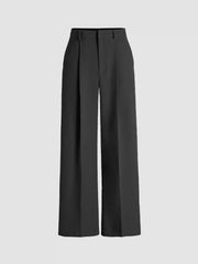 Mid Rise Straight Leg Trousers