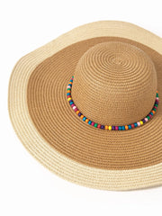COLORFUL BEADED WOVEN HAT