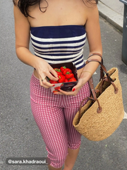 Below Deck Stripe Bandeau Knit Top