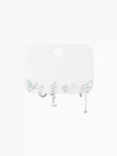3 PAIRS BUTTERFLY & FLOWER EARRINGS SET