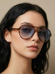 PILOT-FRAME FASHION GLASSES