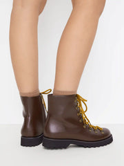 LACE UP STUDDED ANKLE BOOTS