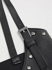 BUCKLE STUDDED CORSET BELT