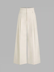 High Rise Linen Trousers