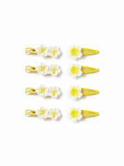 8 PCS FLORAL HAIR CLIP SET