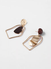 Geometric Design Drop Earrings