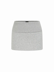 Cotton-blend Low Rise Bodycon Mini Skirt