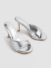 RHINESTONE DECOR HEELS