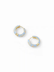FLOWER HOOP EARRINGS