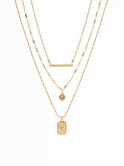 HEART PENDANT LAYERED NECKLACE